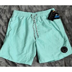 Maui and Sons Swim Trunks Board Shorts Men's Small Mint Green Mesh Lined